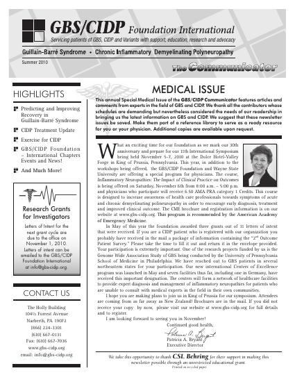 Summer 2010 Newsletter