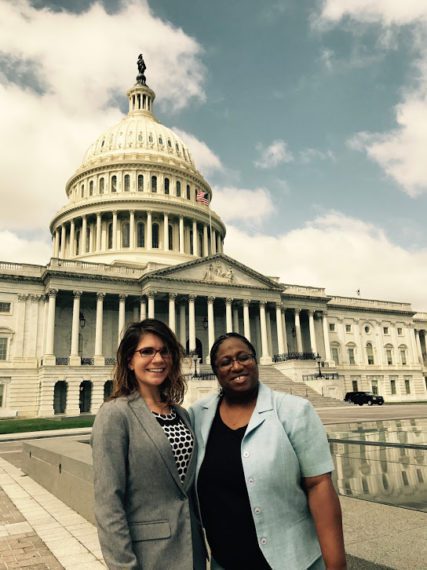 Advocacy Manager Chelsey Fix with Advocate on Capitol Hill