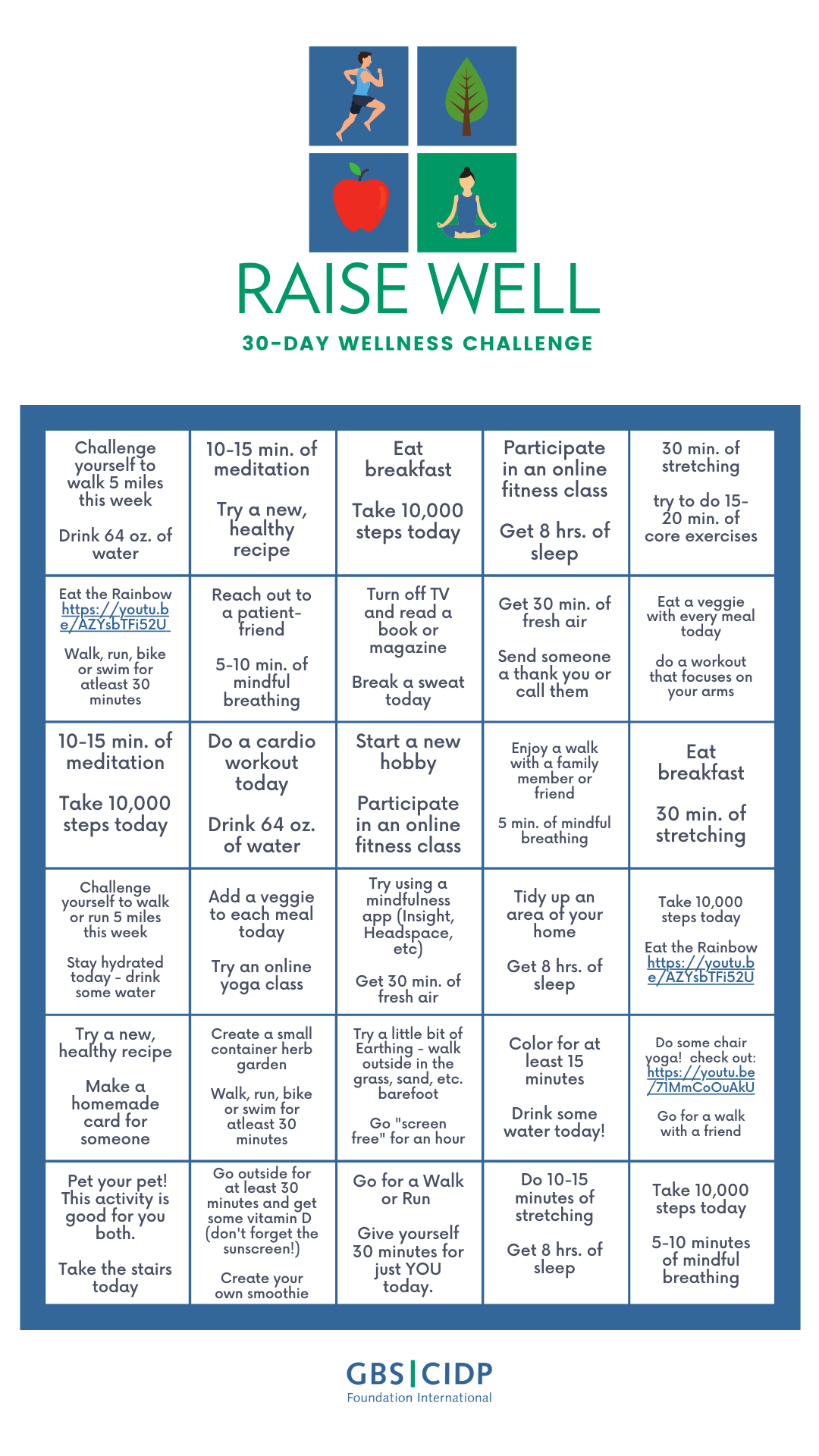 Join 100 Fundraisers, this August, for the Raise Well 30day Challenge