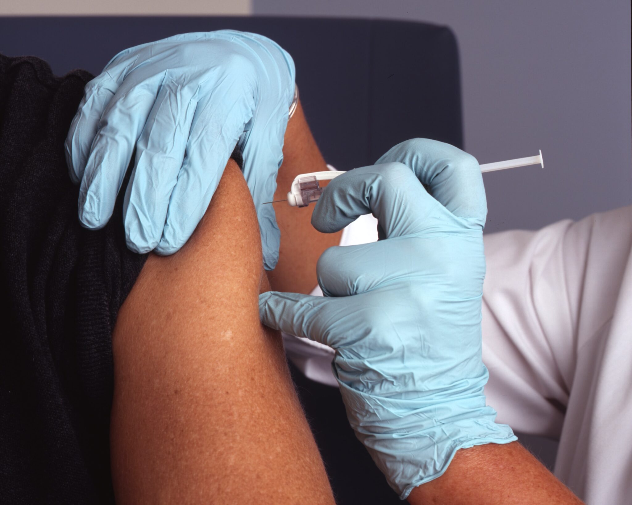 Picture of nurse giving a vaccine