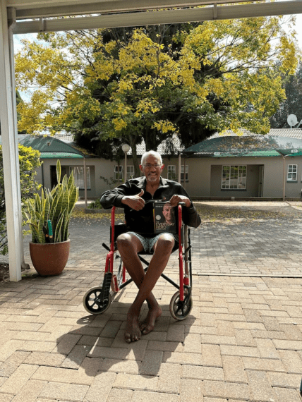 CIDP patient in a wheel chair