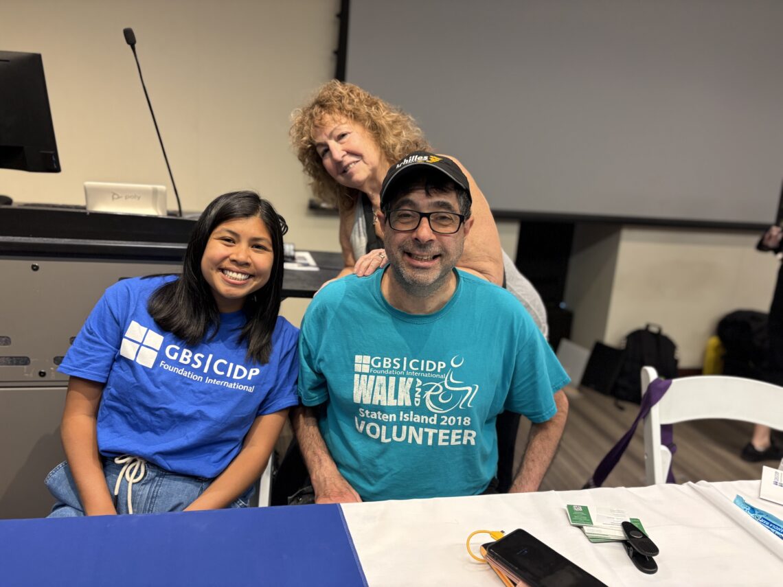 patients smiling at a table together
